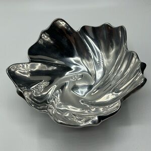 Pewter Leaf Bowl